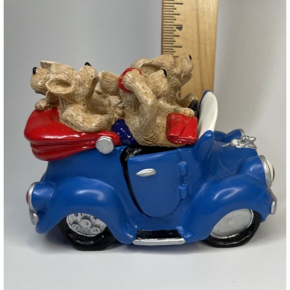 Puppy Dog Tales Music Box Trinket Terriers in Car 2pc Ltd Ed No 379A 1993 NO BOX - Picture 10 of 13